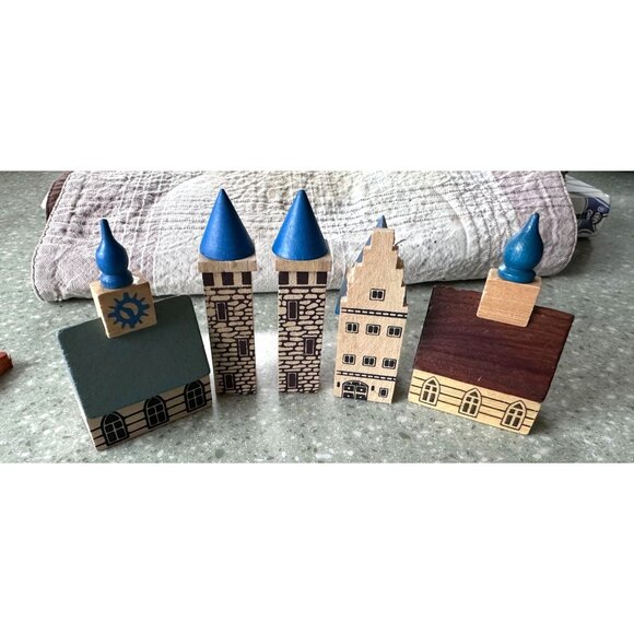 Wooden Germany Miniature Village Trees Barns Houses Animals Tractors Fencing VTG - Picture 11 of 16